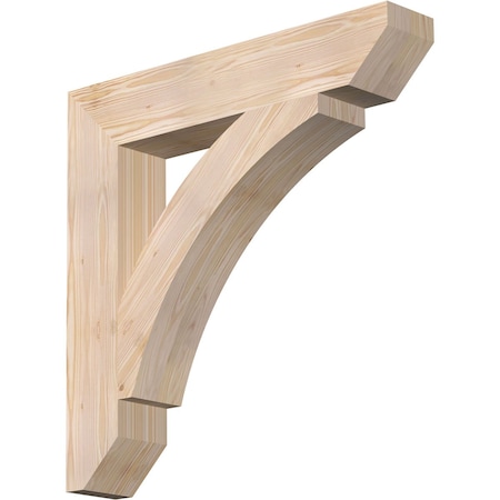 Ekena Millwork Thorton Slat Smooth Bracket, Douglas Fir, 5 1/2"W x 32"D x 32"H BKT06X32X32THR06SDF